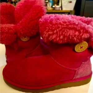 Hot Pink Bailey Button Uggs